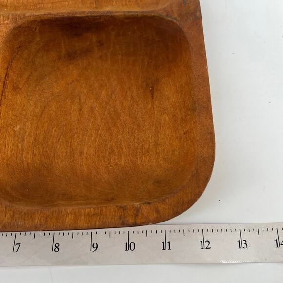 divided Rauli wood tray Villarrica Chile - Picture 7 of 8